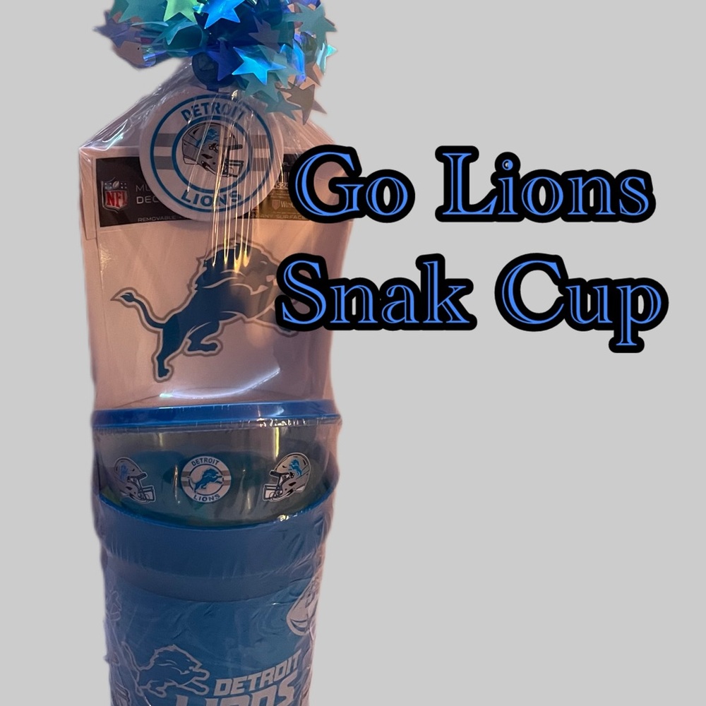NFL Detroit Lions Blue Snak Cup
